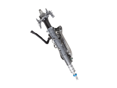 Used OEM steering column prepared for compatibility review